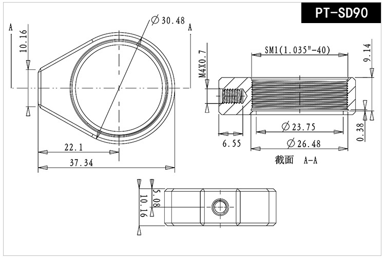 固定式透鏡安裝座光學鏡架鏡片夾持光具座固定環(huán)濾鏡座 PT-SD90 固定式透鏡安裝座光學鏡架鏡片夾持光具座固定環(huán)濾鏡座 PT-SD90